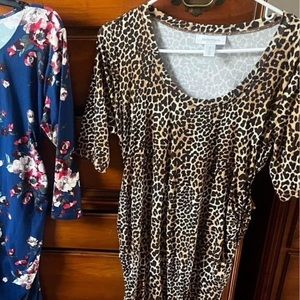Motherhood Maternity size M leopard dress